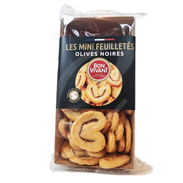 Crunchy feuilletes met zwarte olijven